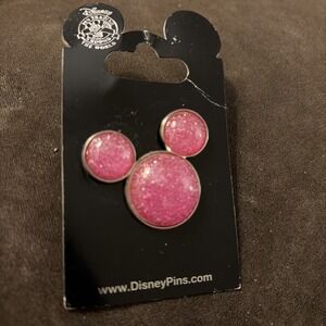 Disney‎ Pin Pink Glitter Mickey Mouse Icon